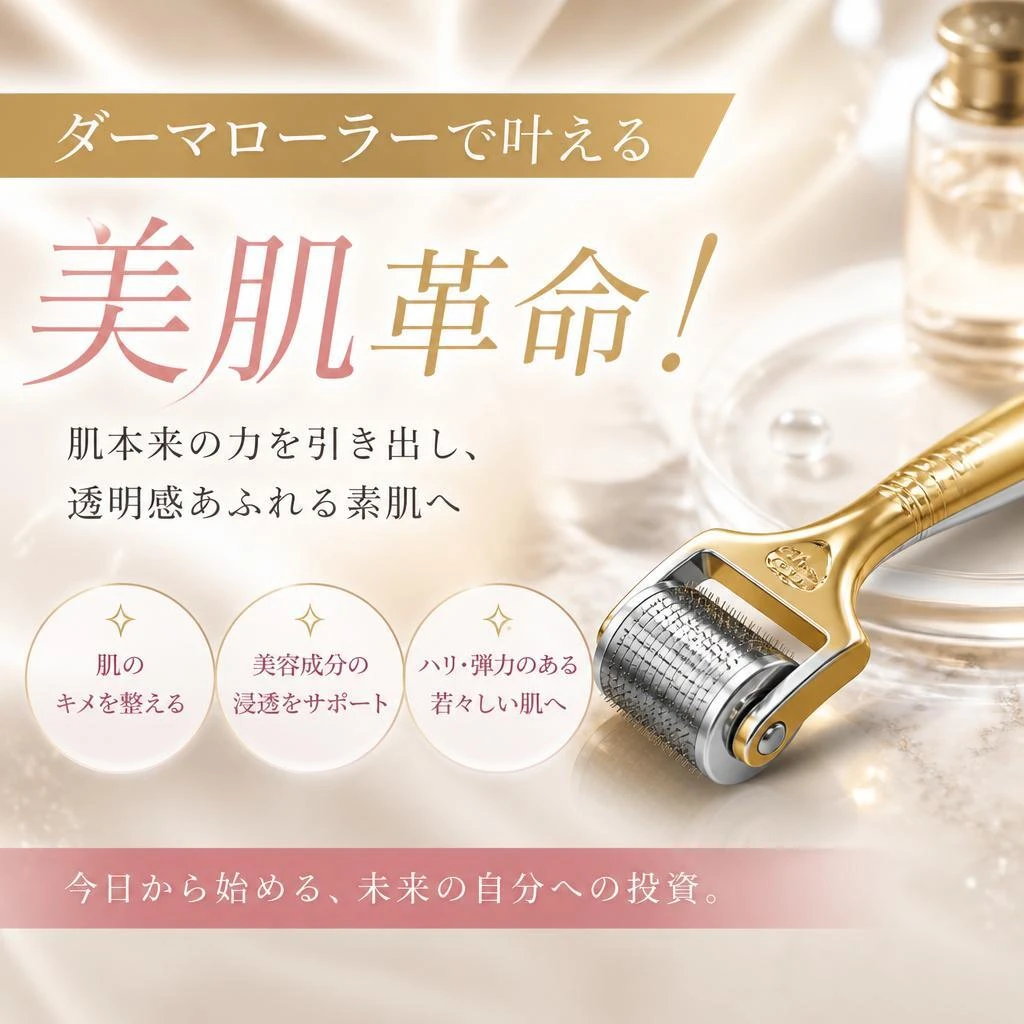 ダーマローラーで叶える美肌革命！