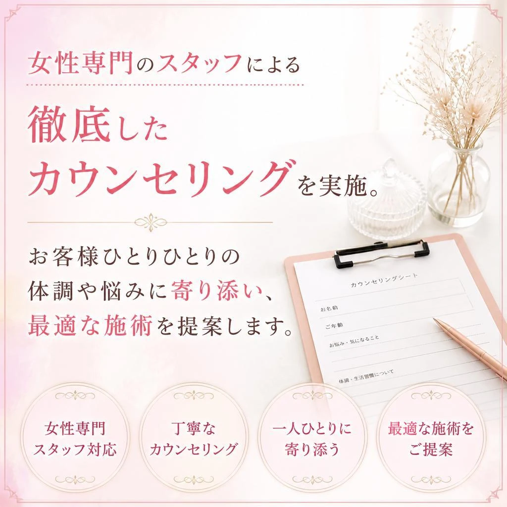 専門家による個別カウンセリング